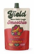 Yield Classic Strawberry & Banana organic fruit & veggie smoothie pouch
