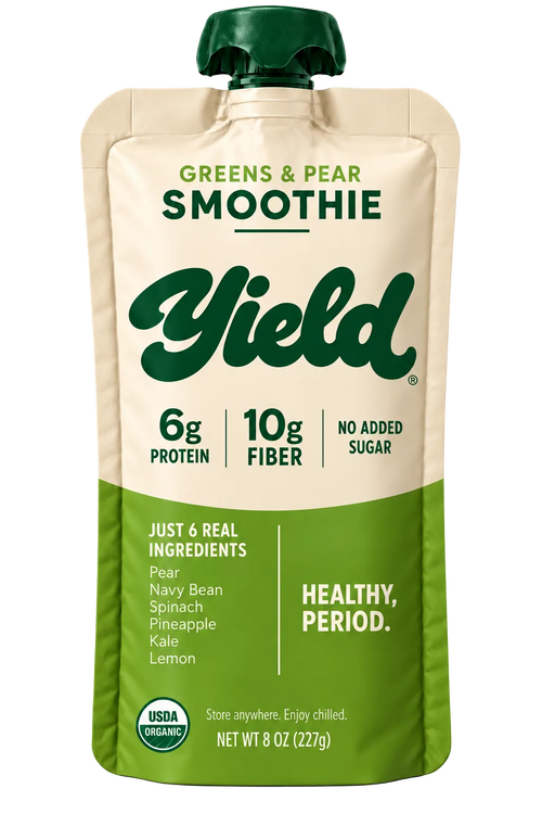 Yield Greens & Pear organic fruit & veggie smoothie pouch