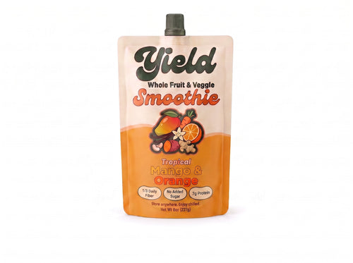 Yield Tropical Mango & Orange organic fruit & veggie smoothie pouch