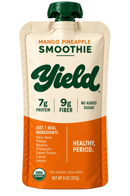 Yield Mango Pineapple organic fruit & veggie smoothie pouch