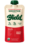 Yield Strawberry Banana organic fruit & veggie smoothie pouch